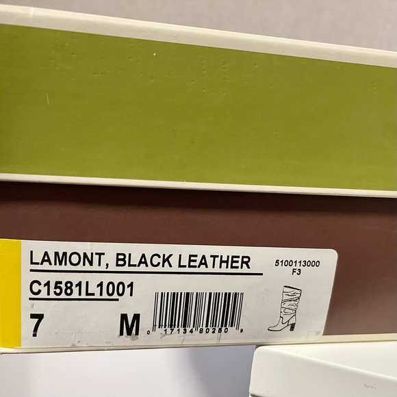 Naturalizer women black Lamont leather boots with side zip closure, size 7 M - Picture 8 of 10